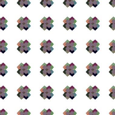 Geometrik süslemeli vektör deseni. Kusursuz tasarım dokusu 
