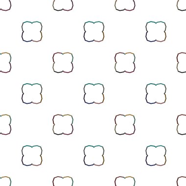 Geometrik süslemeli vektör deseni. Kusursuz tasarım dokusu