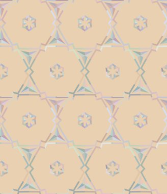 Geometrik süslemeli vektör deseni. Kusursuz tasarım dokusu 