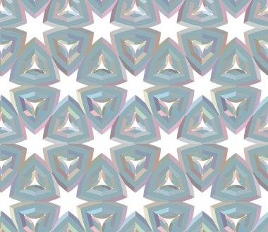 Geometrik süslemeli vektör deseni. Kusursuz tasarım dokusu 