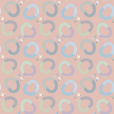 Geometrik süslemeli kusursuz desen. vektör illüstrasyonu