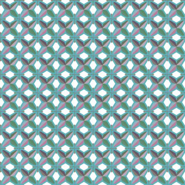 Geometrik süslemeli vektör deseni. Kusursuz tasarım dokusu