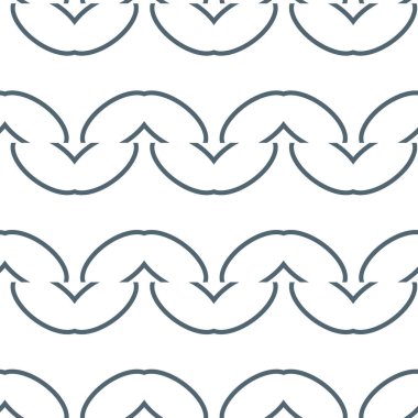 Geometrik süslemeli vektör deseni. Kusursuz tasarım dokusu 