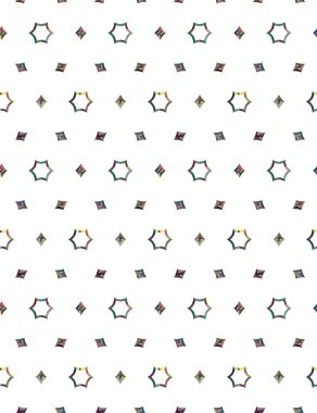 Geometrik süslemeli vektör deseni. Kusursuz tasarım dokusu 
