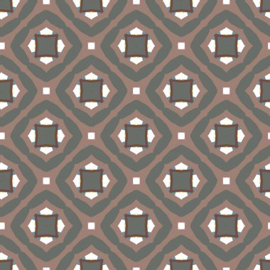 Geometrik süslemeli vektör deseni. Kusursuz tasarım dokusu 