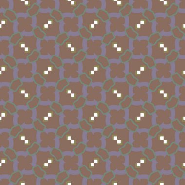 Geometrik süslemeli vektör deseni. Kusursuz tasarım dokusu 