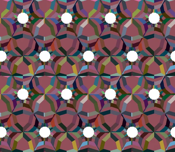 Geometrisches Ornamentales Vektormuster Nahtlose Design Textur — Stockvektor