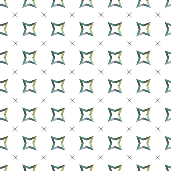 Geometrik süslemeli vektör deseni. Kusursuz tasarım dokusu