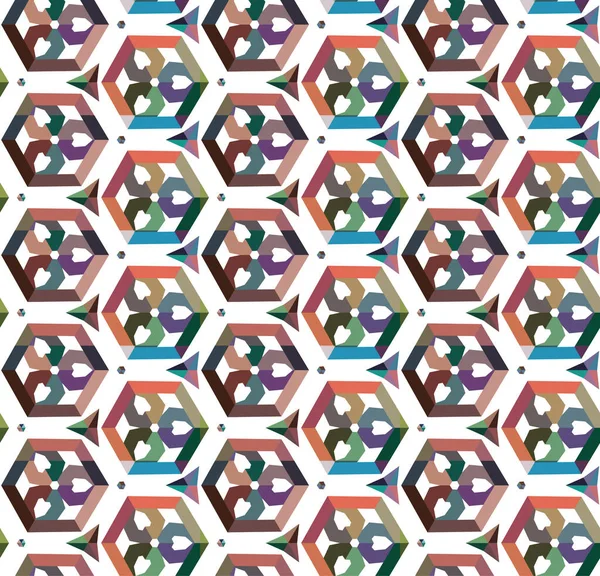 Geometrik süslemeli vektör deseni. Kusursuz tasarım dokusu 
