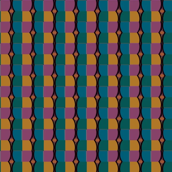 Geometrik süslemeli vektör deseni. Kusursuz tasarım dokusu 