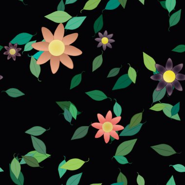 Çiçeksiz arka plan, vektör illüstrasyonu