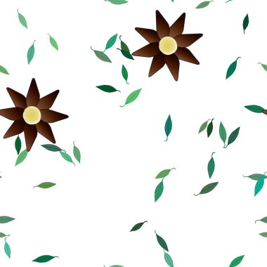 Çiçeksiz arka plan, vektör illüstrasyonu