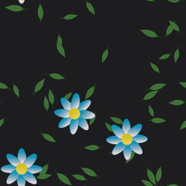 Çiçeksiz arka plan, vektör illüstrasyonu