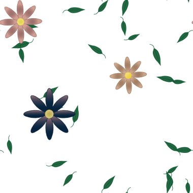 Çiçeksiz arka plan, vektör illüstrasyonu