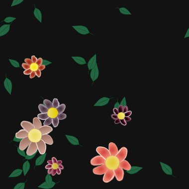 Çiçeksiz arka plan, vektör illüstrasyonu