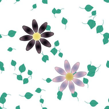 Çiçeksiz arka plan, vektör illüstrasyonu