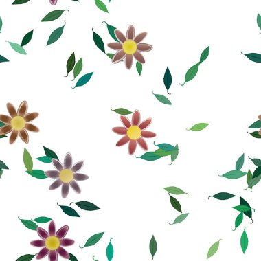 Çiçeksiz arka plan, vektör illüstrasyonu