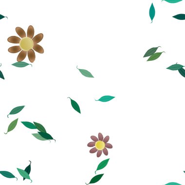 Çiçeksiz arka plan, vektör illüstrasyonu