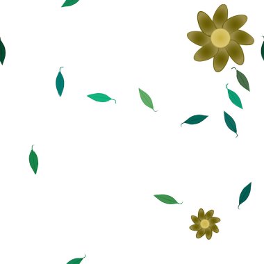 Çiçeksiz arka plan, vektör illüstrasyonu