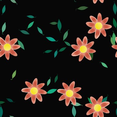 Çiçeksiz arka plan, vektör illüstrasyonu