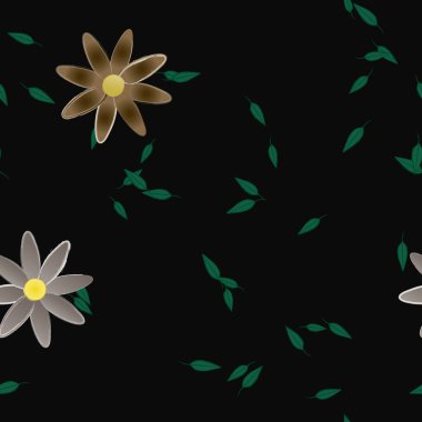 Çiçeksiz arka plan, vektör illüstrasyonu