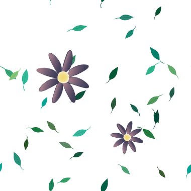 Çiçeksiz arka plan, vektör illüstrasyonu