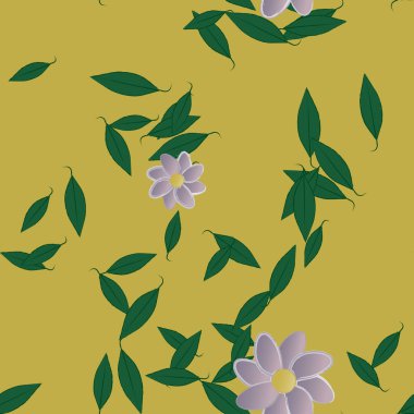 Çiçeksiz arka plan, vektör illüstrasyonu