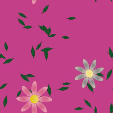 Çiçeksiz arka plan, vektör illüstrasyonu