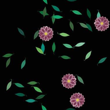 Çiçeksiz arka plan, vektör illüstrasyonu