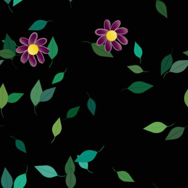 Çiçeksiz arka plan, vektör illüstrasyonu