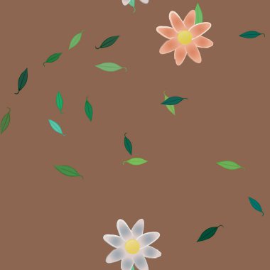 Çiçeksiz arka plan, vektör illüstrasyonu