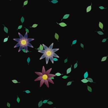 Çiçeksiz arka plan, vektör illüstrasyonu