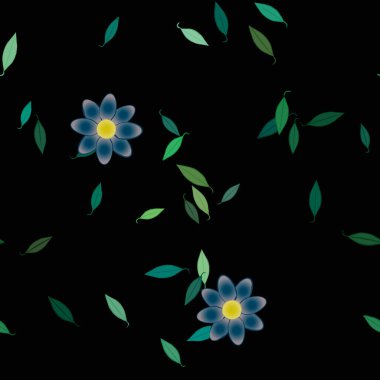 Çiçeksiz arka plan, vektör illüstrasyonu