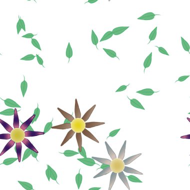 Çiçeksiz arka plan, vektör illüstrasyonu