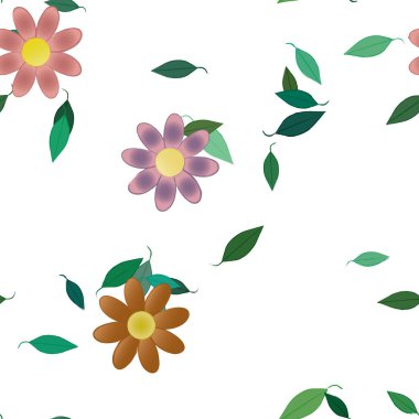 Çiçeksiz arka plan, vektör illüstrasyonu