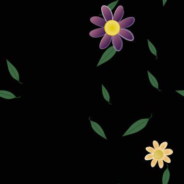 Çiçeksiz arka plan, vektör illüstrasyonu