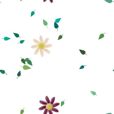 Çiçeksiz arka plan, vektör illüstrasyonu