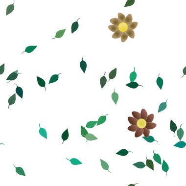 Çiçeksiz arka plan, vektör illüstrasyonu