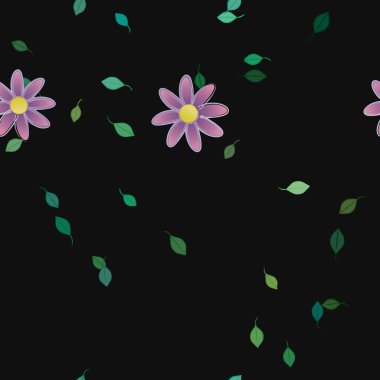 Çiçeksiz arka plan, vektör illüstrasyonu