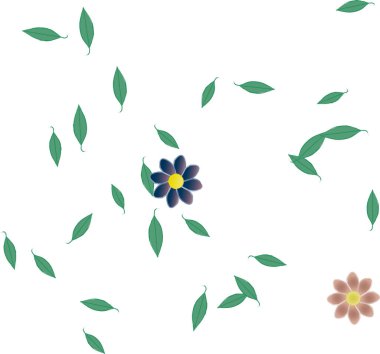 Çiçeksiz arka plan, vektör illüstrasyonu