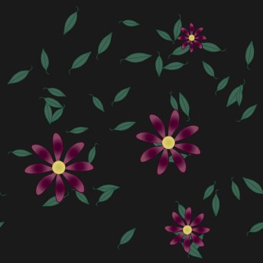 Çiçeksiz arka plan, vektör illüstrasyonu