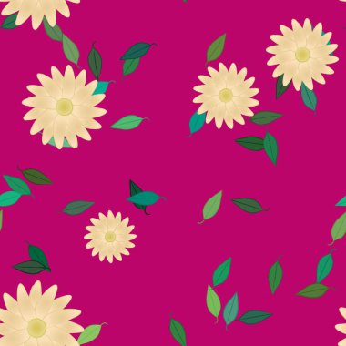 Çiçeksiz arka plan, vektör illüstrasyonu