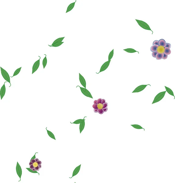 Schöne Florale Nahtlose Hintergrund Vektorillustration — Stockvektor