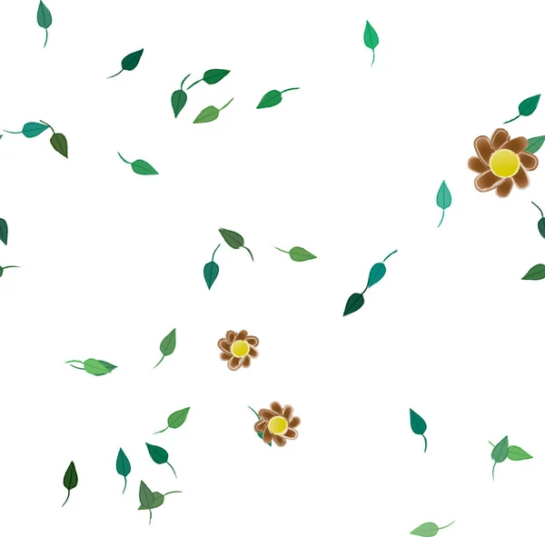 Beau Fond Floral Sans Couture Illustration Vectorielle — Image vectorielle