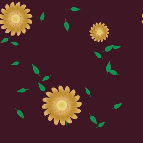 Hermoso Fondo Sin Costura Floral Ilustración Vectores — Vector de stock