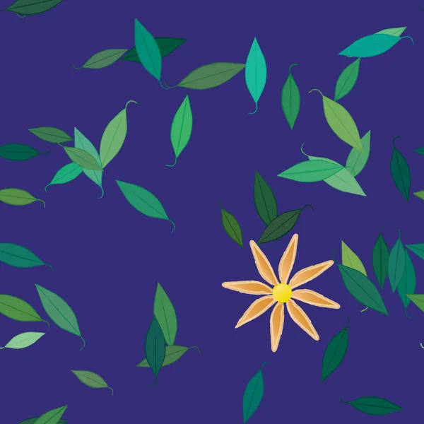 Hermoso Fondo Sin Costura Floral Ilustración Vectores — Vector de stock