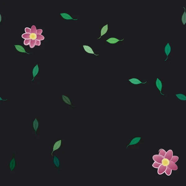 Beau Fond Floral Sans Couture Illustration Vectorielle — Image vectorielle