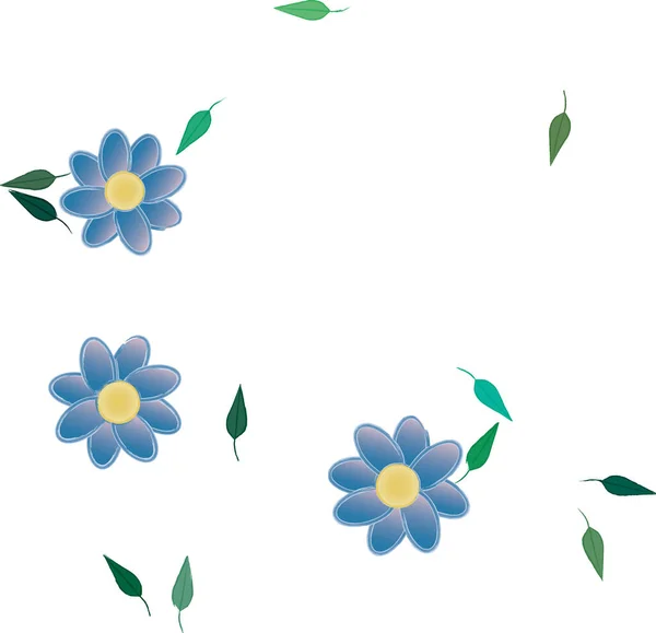 Schöne Florale Nahtlose Hintergrund Vektorillustration — Stockvektor