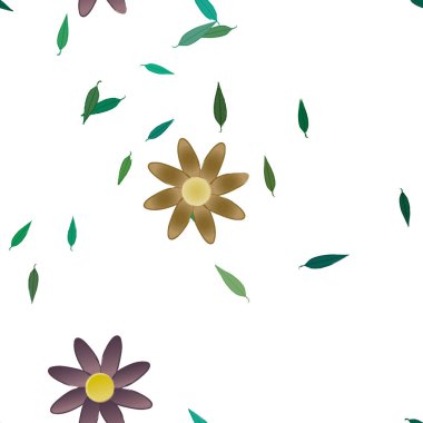 Çiçeksiz arka plan, vektör illüstrasyonu