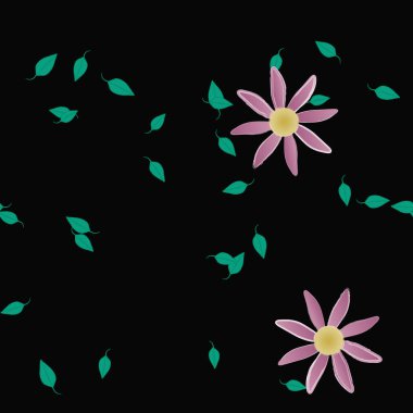 Çiçeksiz arka plan, vektör illüstrasyonu